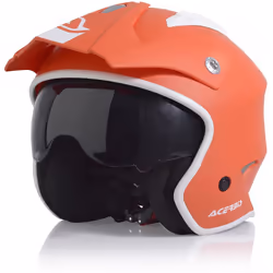 Acerbis Aria Casque Jet, blanc-orange, taille M pour Hommes