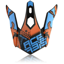 Acerbis Steel Kinder/Eclipse Pic casque, noir-blanc-rouge pour Garçons