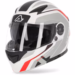 Acerbis Rederwel Graphics Casque, blanc-rouge, taille S pour Hommes