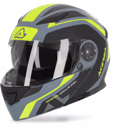 Acerbis Rederwel Graphics Casque, gris-jaune, taille XS pour Hommes