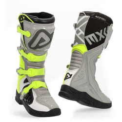 Acerbis X-Team Bottes Motocross, gris-jaune, taille 42 pour Hommes