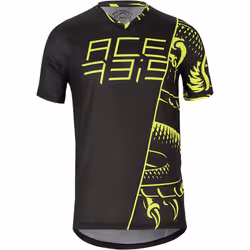 Acerbis Combat Maillot vélo, noir-jaune, taille M pour Hommes