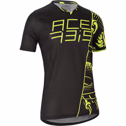 Acerbis Combat Maillot vélo, noir-jaune, taille XL pour Hommes