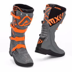 Acerbis X-Team Bottes Motocross, gris-orange, taille 42 pour Hommes