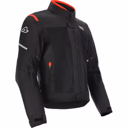 Acerbis On Road Ruby Blouson textile de moto, noir-rouge, taille 3XL pour Hommes