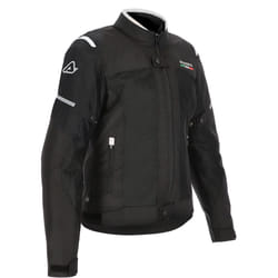 Acerbis On Road Ruby Veste textile de moto pour femmes, noir-blanc, taille XS