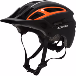 Acerbis Doublep Casque de VTT, noir-orange, taille L XL pour Hommes