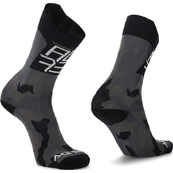 Acerbis MTB Track Logo Chaussettes de cyclisme, noir-gris, taille S M pour Hommes