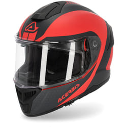 Acerbis Krapon Casque, noir-rouge, taille XL pour Hommes
