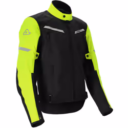 Acerbis X-Street Veste textile de moto pour femmes, noir-jaune, taille L