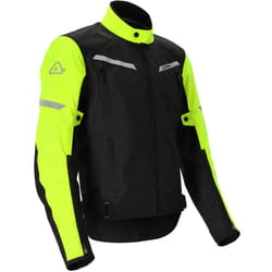 Acerbis X-Street Veste textile de moto pour femmes, noir-jaune, taille XL
