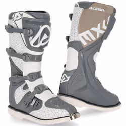 Acerbis E-Team Bottes motocross, gris-blanc, taille 46 pour Hommes