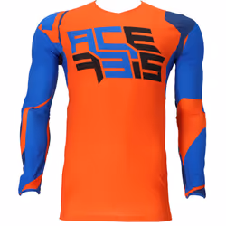 Acerbis J-Flex 1 Maillot de motocross, bleu-orange, taille S pour Hommes