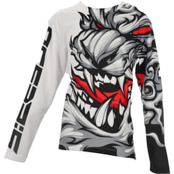 Acerbis MX J-Kid 2 Maillot de motocross pour enfants, gris-blanc, taille 2XL pour Des gamins