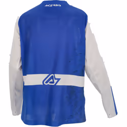 Acerbis MX J-Windy 2 Maillot de motocross pour enfants, blanc-bleu, taille XS pour Des gamins