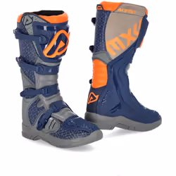 Acerbis X-Team Bottes Motocross, gris-bleu, taille 45 pour Hommes