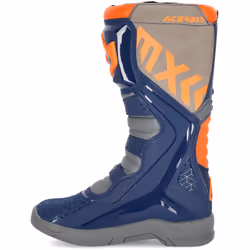 Acerbis X-Team Bottes Motocross, gris-bleu, taille 46 pour Hommes