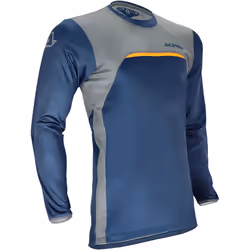 Acerbis X-Duro Maillot de motocross, bleu-orange, taille S pour Hommes