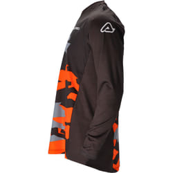 Acerbis X-Duro Winter Maillot de motocross, noir-orange, taille L pour Hommes