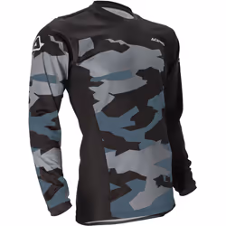 Acerbis X-Duro Winter Maillot de motocross, noir-gris, taille L pour Hommes