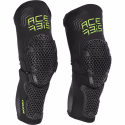 Acerbis MTB Korry Protège-genoux, noir-jaune, taille S M pour Hommes