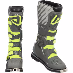 Acerbis X-Race Bottes de motocross, gris-jaune, taille 43 pour Hommes