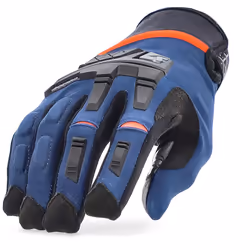 Acerbis X-Enduro Gants de moto, bleu-orange, taille L pour Hommes