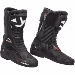 Acerbis Corkscrew Bottes de moto, noir, taille 45 pour Hommes