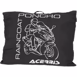 Acerbis Poncho de pluie, noir, taille S M pour Hommes