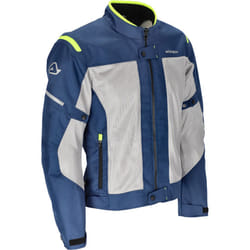 Acerbis Ramsey Vented Blouson textile de moto, bleu-jaune, taille 2XL pour Hommes