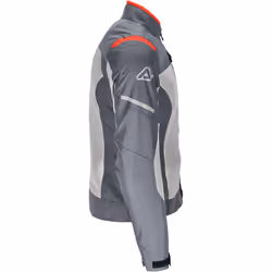 Acerbis On Road Ruby Veste textile de moto pour femmes, gris-rouge, taille L