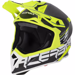 Acerbis Steel Carbon 2023 Casque de motocross, noir-jaune, taille XL pour Hommes
