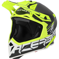 Acerbis Steel Carbon 2023 Casque de motocross, noir-jaune, taille XL pour Hommes