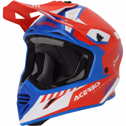 Acerbis X-Track Mips Casque de motocross, rouge-bleu, taille S pour Hommes