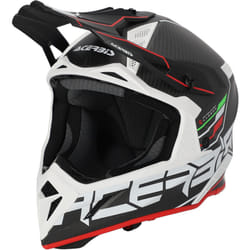 Acerbis Steel Carbon 2023 Casque de motocross, noir-rouge, taille S pour Hommes