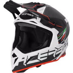 Acerbis Steel Carbon 2023 Casque de motocross, noir-rouge, taille M pour Hommes