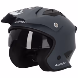 Acerbis Aria 2023 Solid Casque Jet, gris, taille L pour Hommes