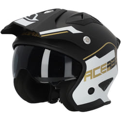 Acerbis Aria 2023 Casque Jet, noir-blanc-or, taille XS pour Hommes