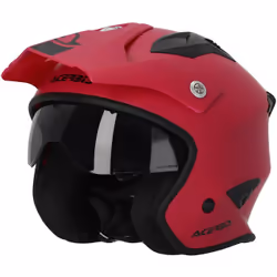 Acerbis Aria 2023 Solid Casque Jet, rouge, taille M pour Hommes