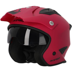 Acerbis Aria 2023 Solid Casque Jet, rouge, taille L pour Hommes