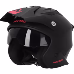 Acerbis Aria 2023 Solid Casque Jet, noir-rose, taille XS pour Hommes