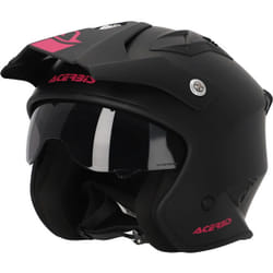 Acerbis Aria 2023 Solid Casque Jet, noir-rose, taille XS pour Hommes