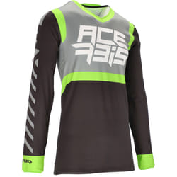Acerbis X-Flex Five Maillot de motocross, noir-vert, taille M pour Hommes