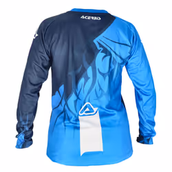 Acerbis MX J-Kid 3 Maillot de motocross pour enfants, blanc-bleu, taille XL pour Des gamins