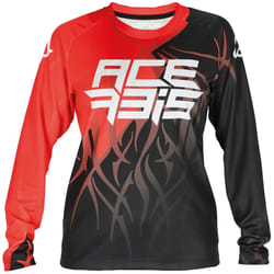 Acerbis MX J-Kid 3 Maillot de motocross pour enfants, noir-rouge, taille S pour Des gamins
