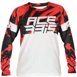 Acerbis MX J-Kid 4 Maillot de motocross pour enfants, blanc-rouge, taille XL pour Des gamins