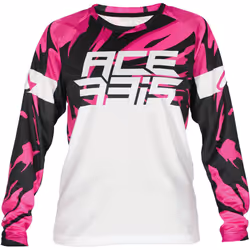Acerbis MX J-Kid 4 Maillot de motocross pour enfants, blanc-pourpre, taille XL pour Des gamins