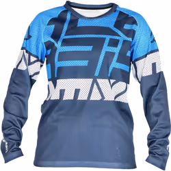 Acerbis MX J-Windy 4 Maillot de motocross pour enfants, blanc-bleu, taille XL pour Des gamins