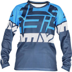 Acerbis MX J-Windy 4 Maillot de motocross pour enfants, blanc-bleu, taille 2XL pour Des gamins