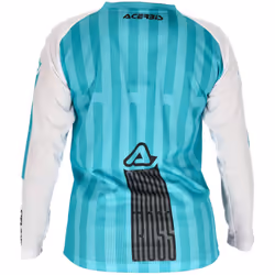 Acerbis MX J-Windy 5 Maillot de motocross pour enfants, blanc-vert, taille S pour Des gamins